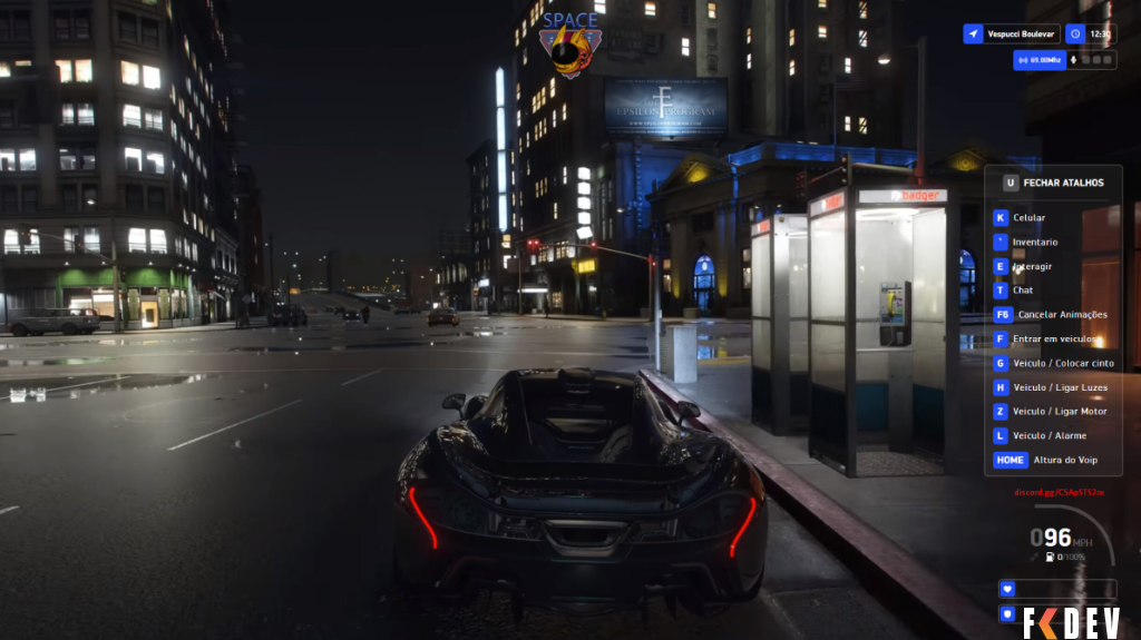 HUD SPACE GTA RP FIVEM