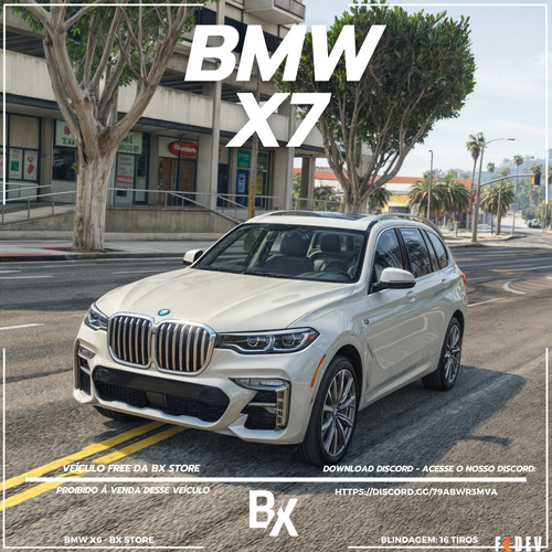 Mais informações sobre "BMW X7 Blindagem 16 Tiros 4 Passageiros GTA RP FIVEM"