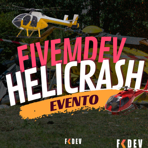 Mais informações sobre "EVENTO HELICRASH FIVEMDEV GTA RP FIVEM - BY HIDEKI - 100% OPEN SOURCE"