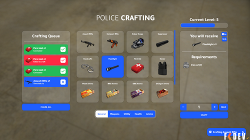 Mais informações sobre "POLICE CRAFTING GTA RP FIVEM"