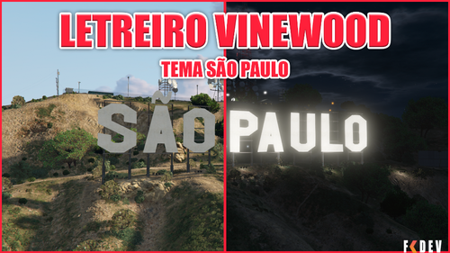 Mais informações sobre "LETREIRO VINEWOOD SÃO PAULO GTA RP FIVEM"