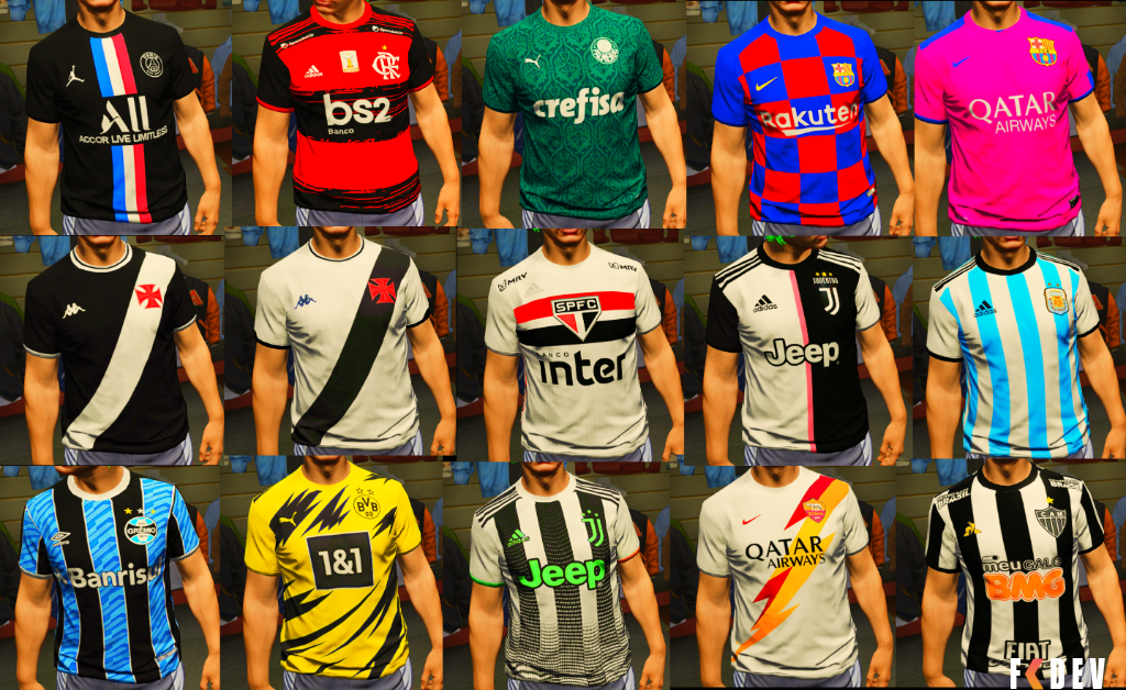 Pack de Camisas de Times V12 PARA FIVEM