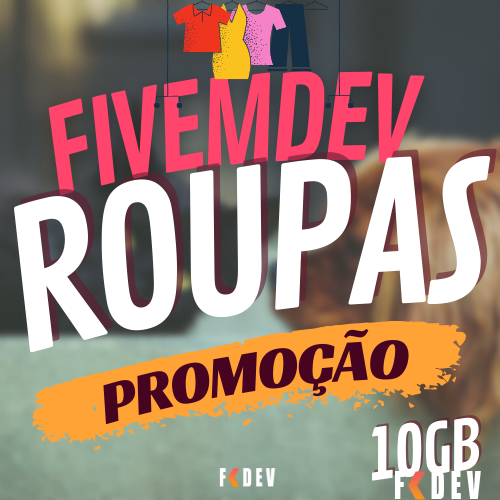 FIVEMDEV PACK DE 10GB DE ROUPAS & SKIN OTIMIZADAS! / FIVEMDEV PACK OF 10GB OF OPTIMIZED CLOTHERS AND SKIN!