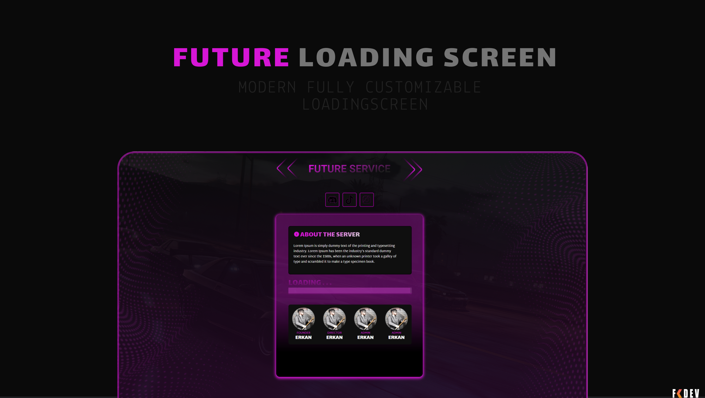 LOADSCREEN S1N FUTURE PARA GTA RP FIVEM