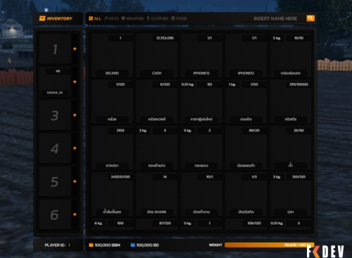 Mais informações sobre "INVENTÁRIO / INVENTORY MODERN GTA RP FIVEM"