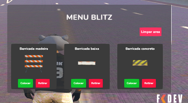 Menu de Blitz