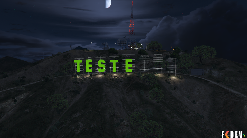 SCRIPT LETREIRO VINEWOOD MODIFICAVEL PARA GTA RP FIVEM