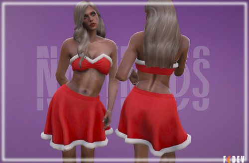 Mais informações sobre "Xmas Santa outfit for MP Female / ROUPA DE NATAL FEMININA"