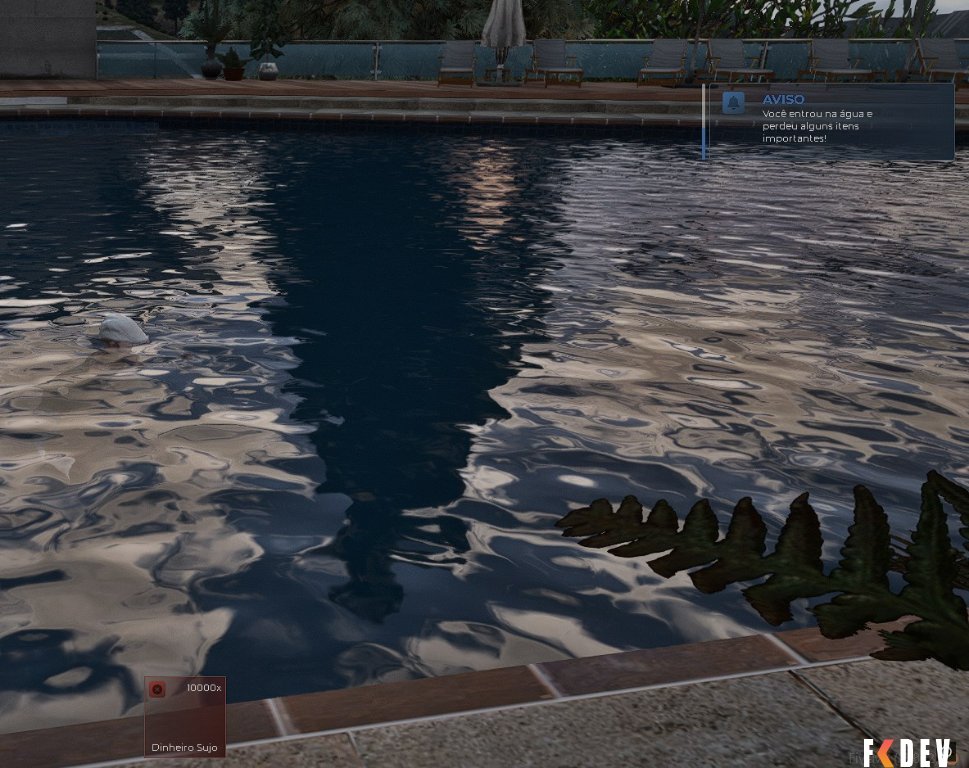 REMOVER/PERDER ITENS QUANDO JOGADOR CAI NA AGUA PARA GTA RP FIVEM