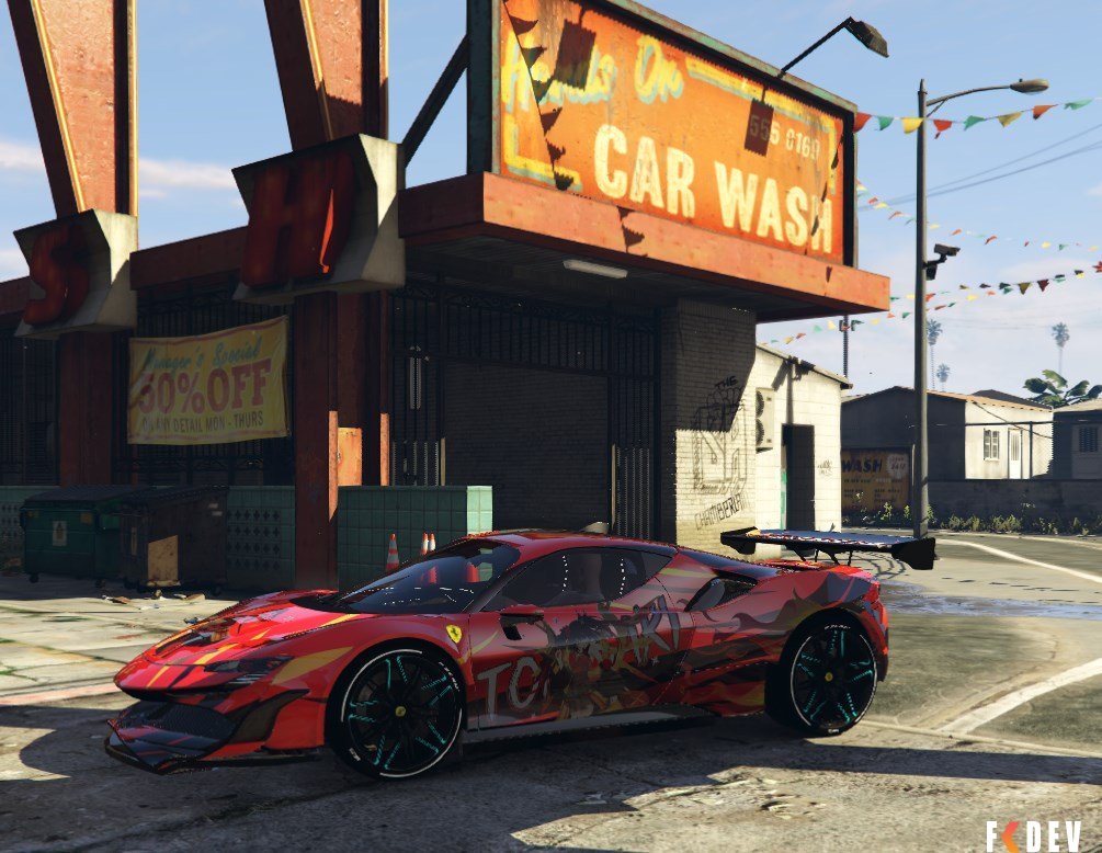 Ferrari SF90 Kurumi Tokisaki Edition PARA GTA RP FIVEM