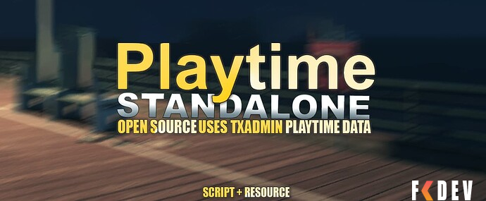 Playtime via txAdmin data