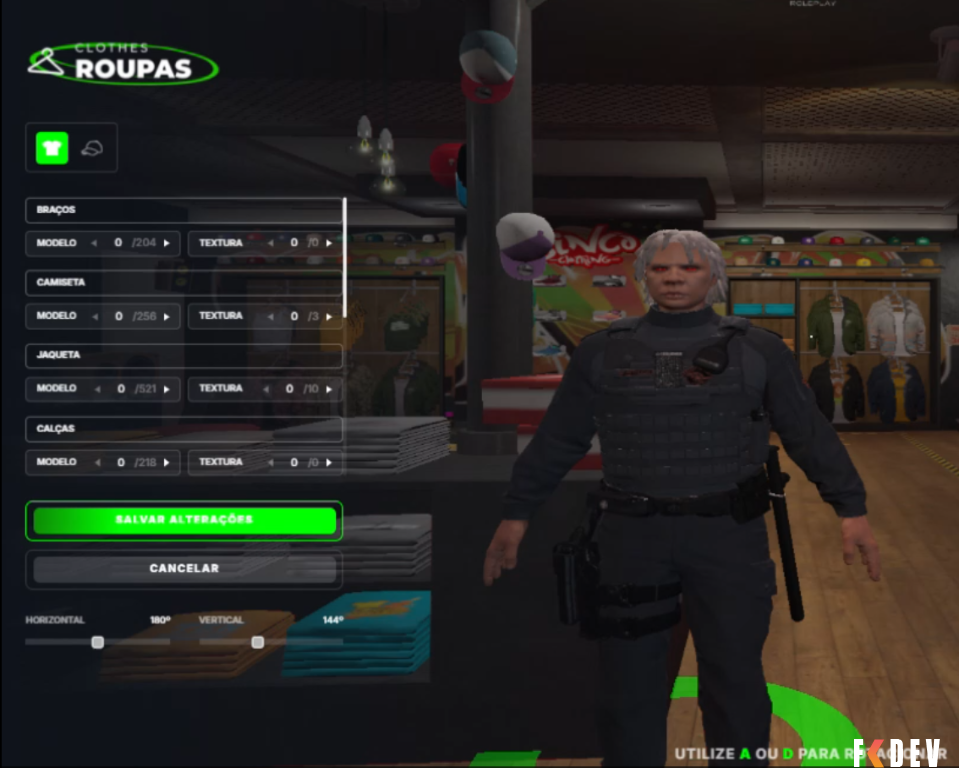 Loja de roupas da LOTUS modificada