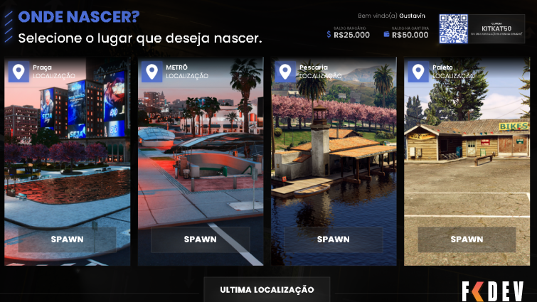 SELEÇÃO DE SPAWN PARA FIVEM