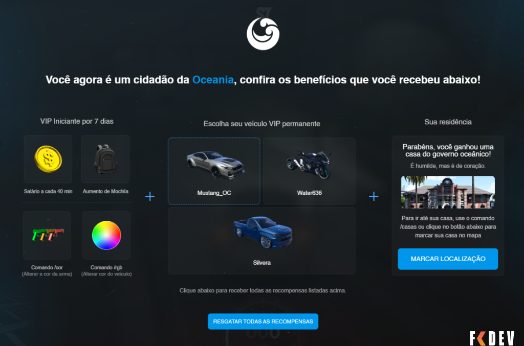 Sistema de Recompensa inicial