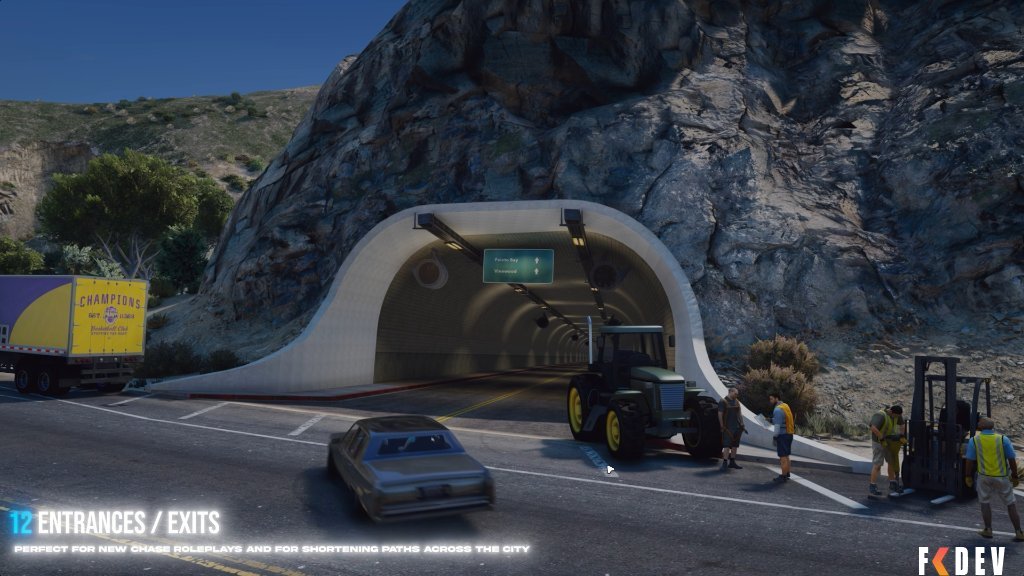 LOS SANTOS - TÚNEL (DÁ ACESSO A CIDADE TODA DE MODO SUBTERRÂNEO)