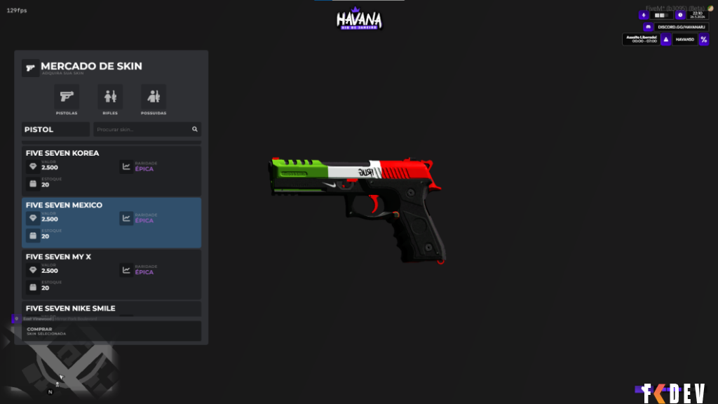 O MELHOR SISTEMA DE SKINWEAPON PARA FIVEM