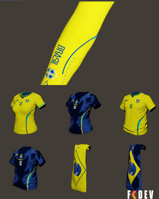 SELEÇÃO BRASILEIRA – PACK DE ROUPAS