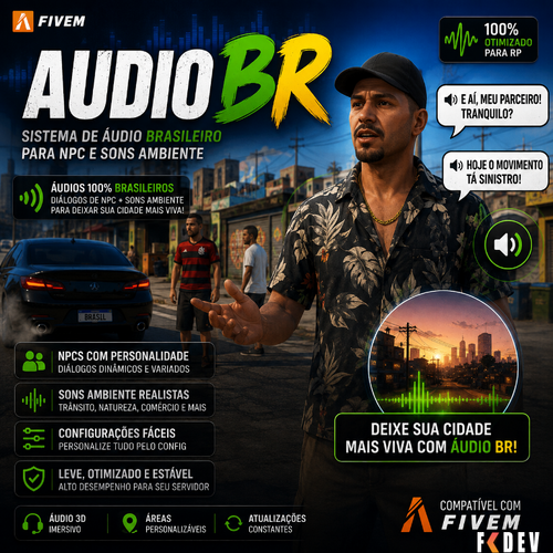 Mais informações sobre "Áudio BR — Sistema Brasileiro de Vozes para NPCs e Sons Ambiente"
