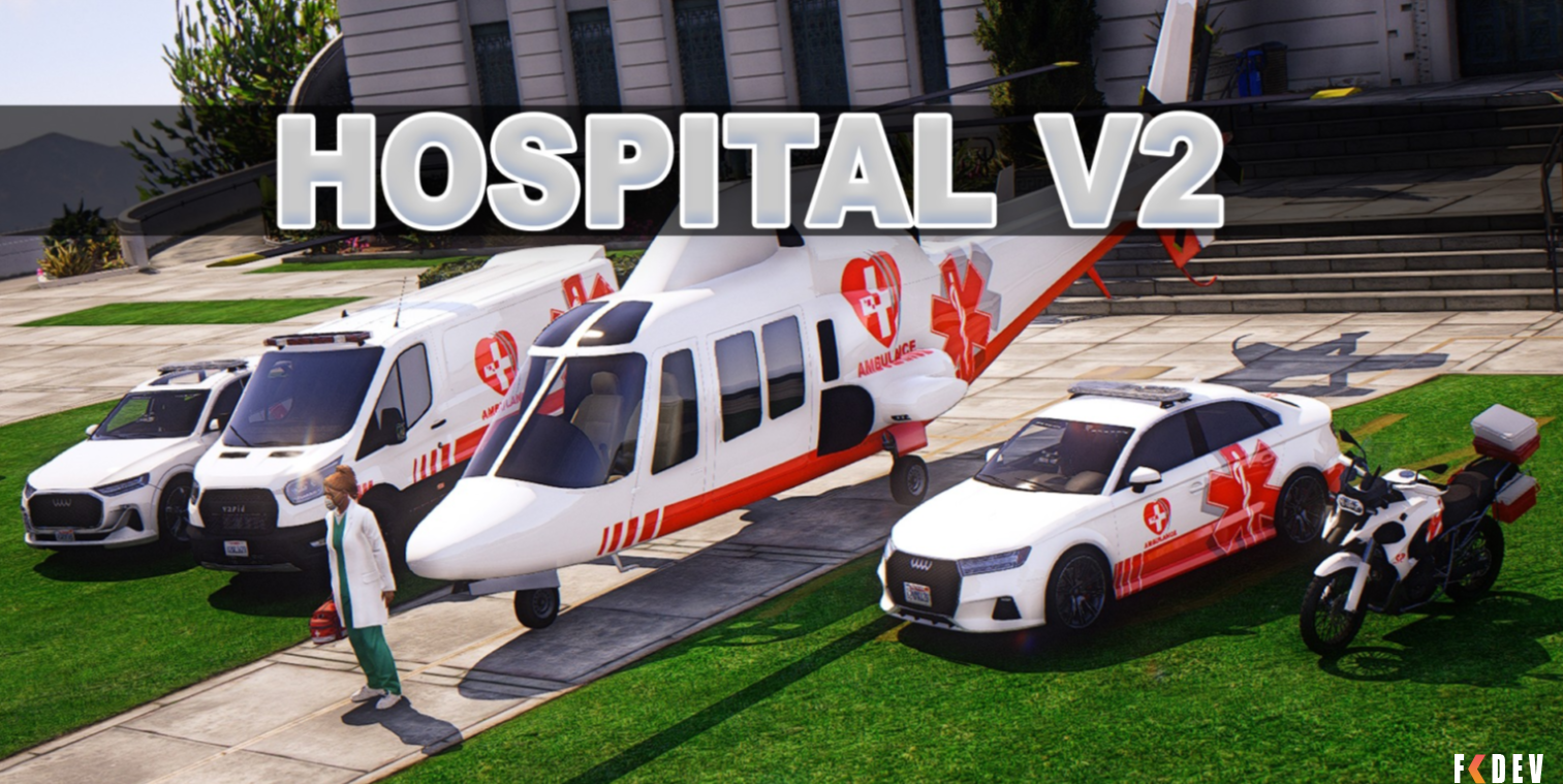 VEÍCULOS HOSPITAL V2 COM PSD COMPLETO